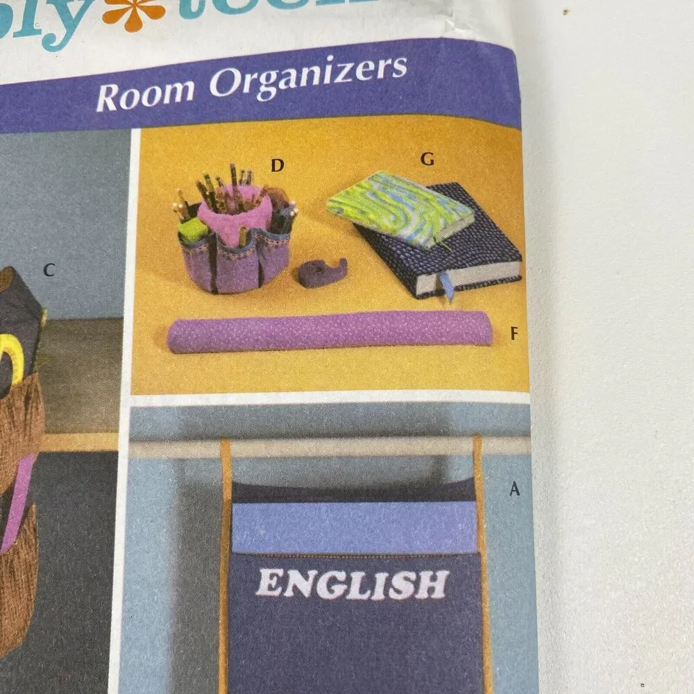 Simplicity 5133 Simply Teen Room Organizers School Dorm Office Storage y2k UNCUT